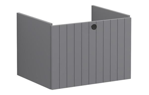 VitrA Root Groove 60cm 1 Drawer Washbasin Unit - Matt Grey